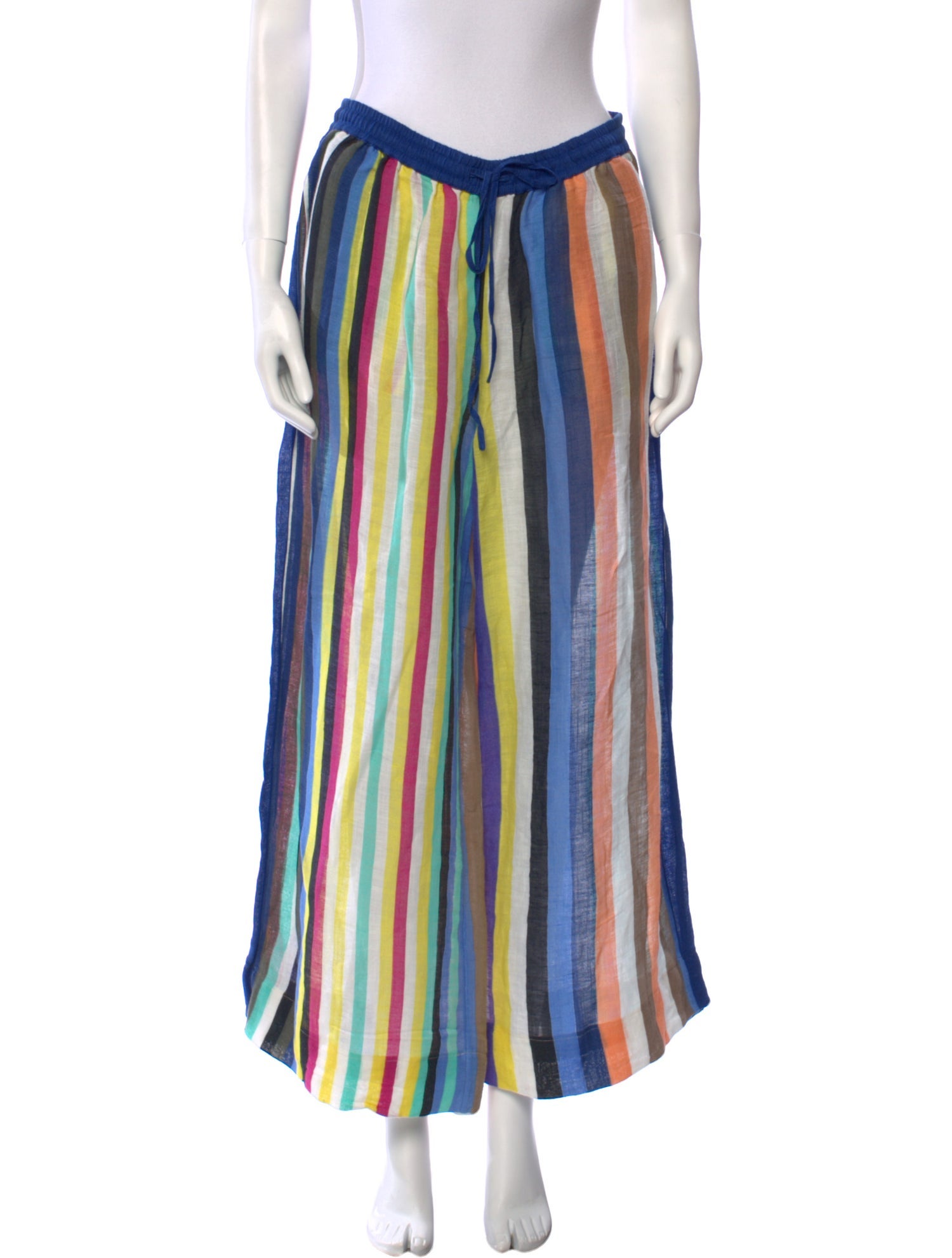 Diane von Furstenberg Linen Wide Leg Pants