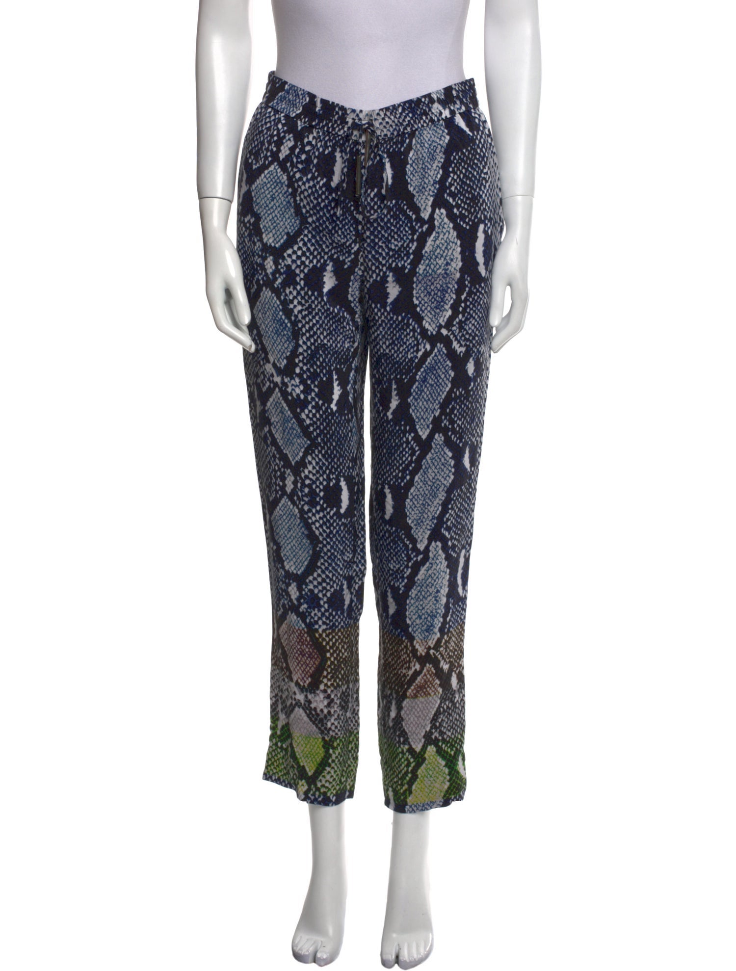 Diane von Furstenberg Silk Straight Leg Pants