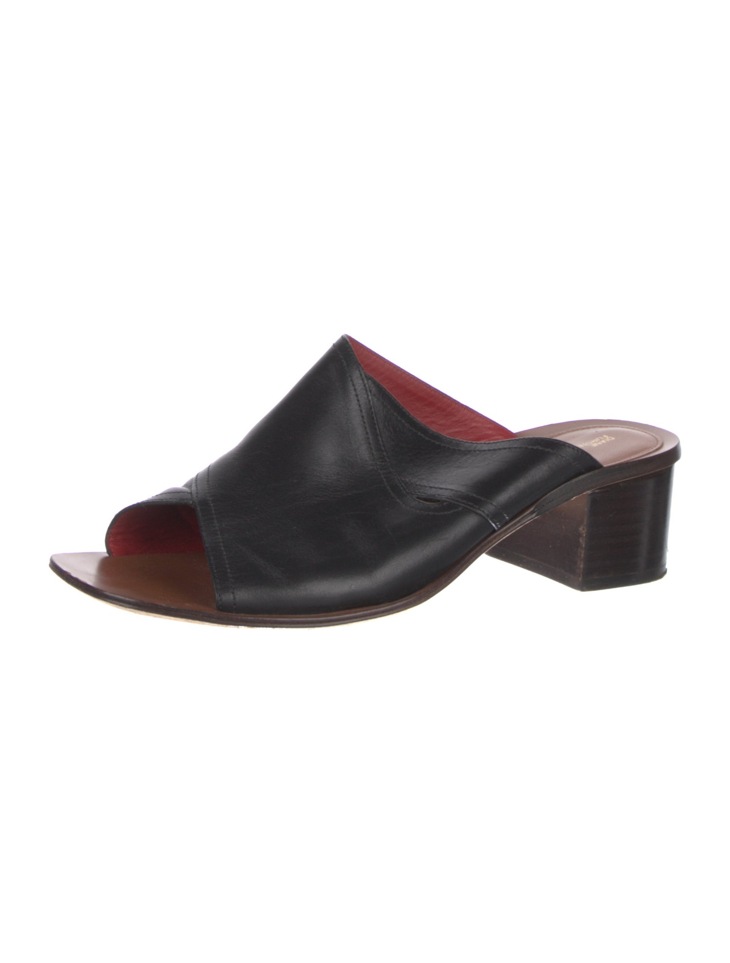 Diane von Furstenberg Leather Slides