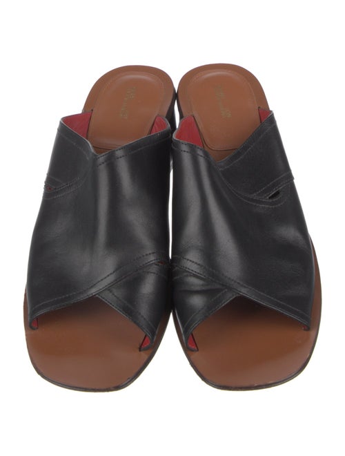 Diane von Furstenberg Leather Slides