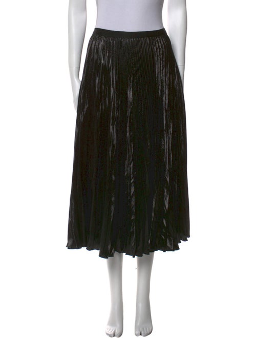 Diane von Furstenberg Pleated Accents Midi Length Skirt