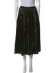 Diane von Furstenberg Pleated Accents Midi Length Skirt
