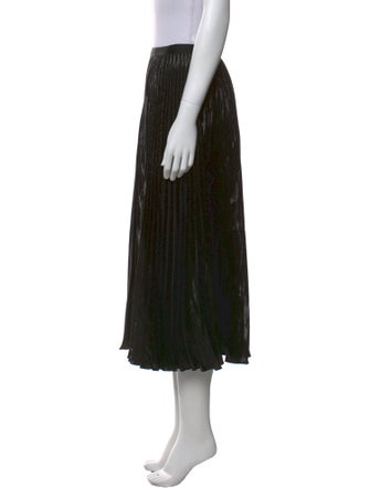 Diane von Furstenberg Pleated Accents Midi Length Skirt