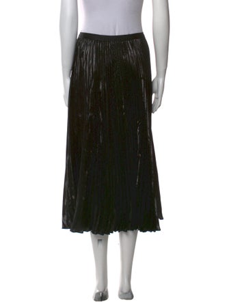 Diane von Furstenberg Pleated Accents Midi Length Skirt