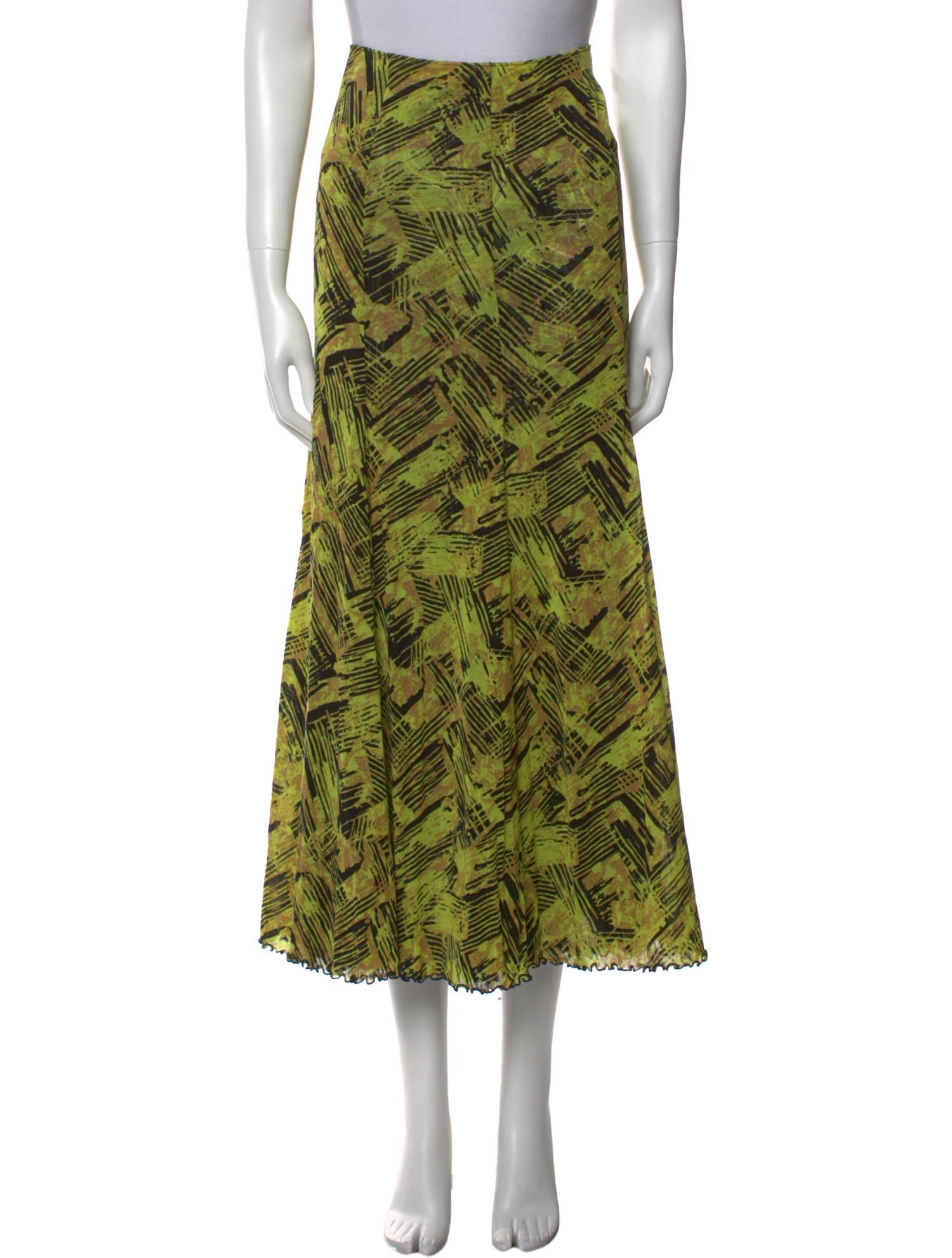 Diane von Furstenberg Printed Midi Length Skirt w/ Tags