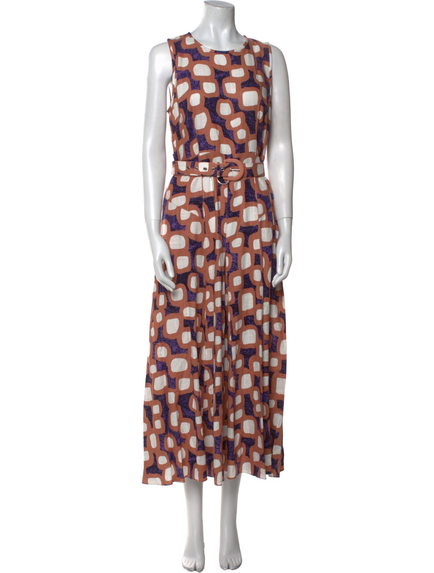 Diane von Furstenberg Printed Long Dress w/ Tags