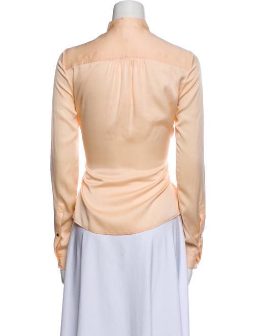 Diane von Furstenberg Silk Long Sleeve Button-Up Top