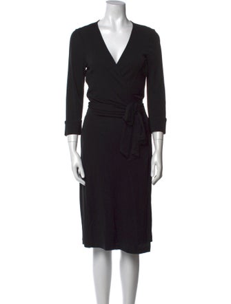 Diane von Furstenberg V-Neck Midi Length Dress