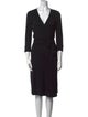 Diane von Furstenberg V-Neck Midi Length Dress