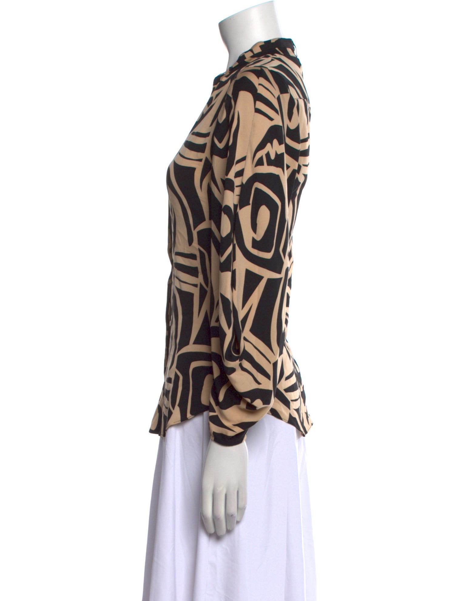 Diane von Furstenberg Silk Printed Blouse