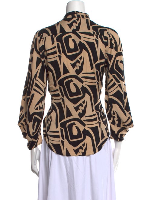 Diane von Furstenberg Silk Printed Blouse