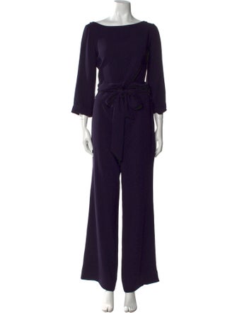 Diane von Furstenberg Bateau Neckline Jumpsuit