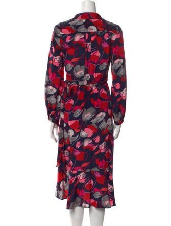Diane von Furstenberg Floral Print Knee-Length Dress