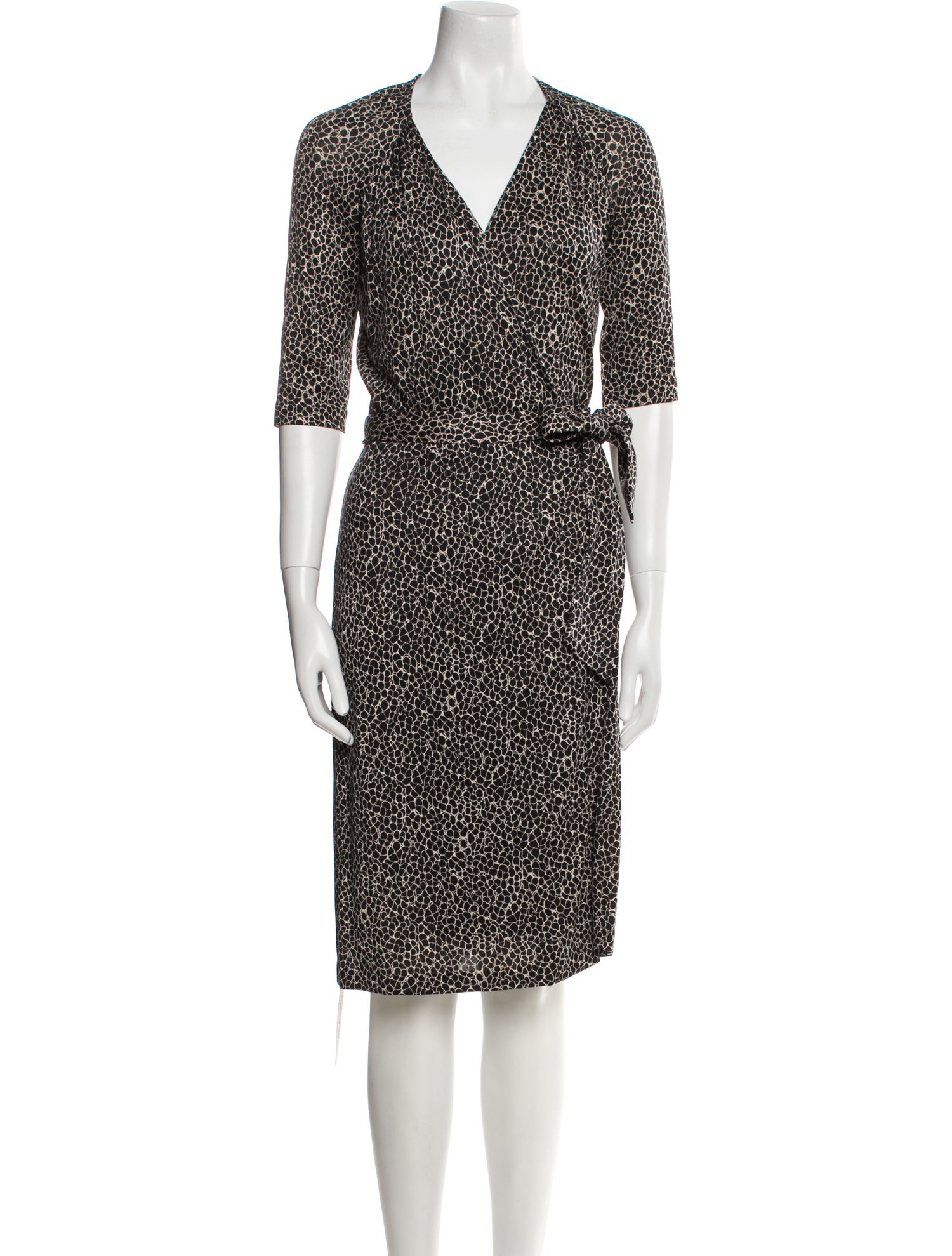 Diane von Furstenberg Printed Midi Length Dress