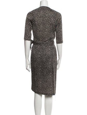 Diane von Furstenberg Printed Midi Length Dress