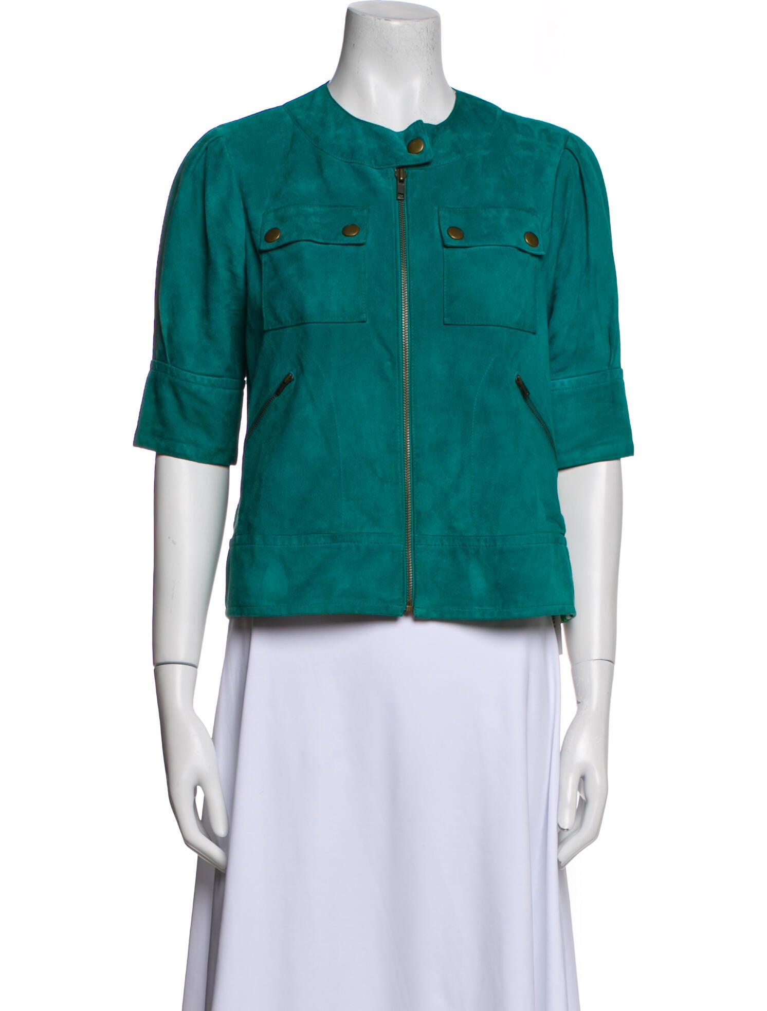 Diane von Furstenberg Leather Evening Jacket