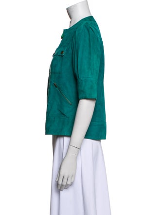 Diane von Furstenberg Leather Evening Jacket