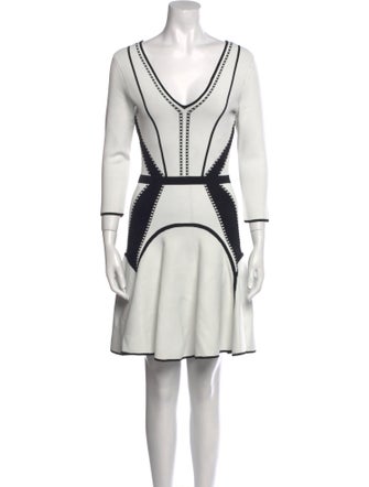 Diane von Furstenberg V-Neck Mini Dress