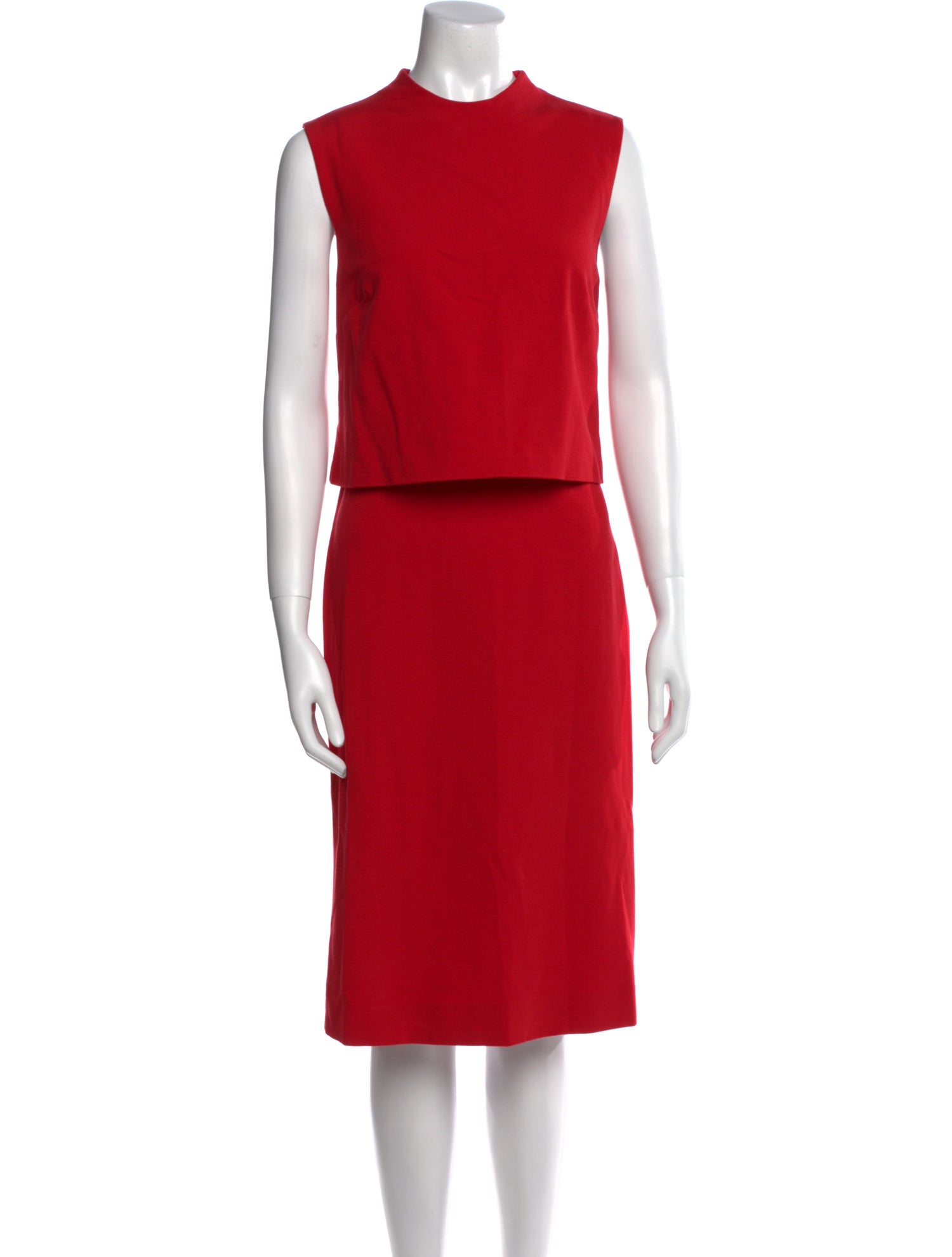 Diane von Furstenberg Crew Neck Midi Length Dress