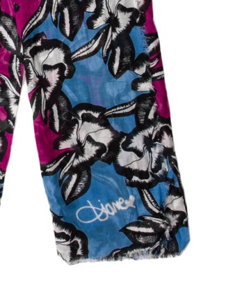 Diane von Furstenberg Floral Print Scarf