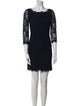 Diane von Furstenberg Lace Pattern Mini Dress