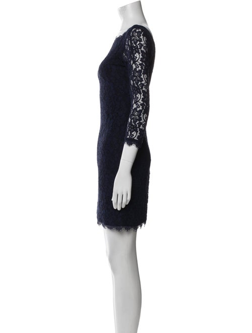 Diane von Furstenberg Lace Pattern Mini Dress