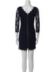Diane von Furstenberg Lace Pattern Mini Dress