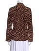 Diane von Furstenberg Printed Long Sleeve Button-Up Top