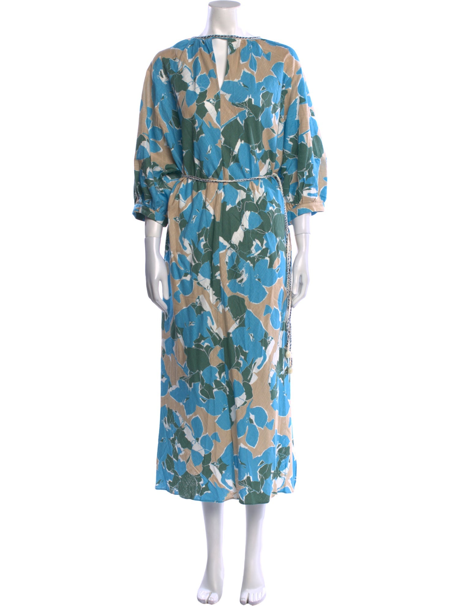 Diane von Furstenberg Floral Print Long Dress