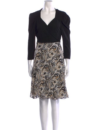 Diane von Furstenberg Printed Knee-Length Dress