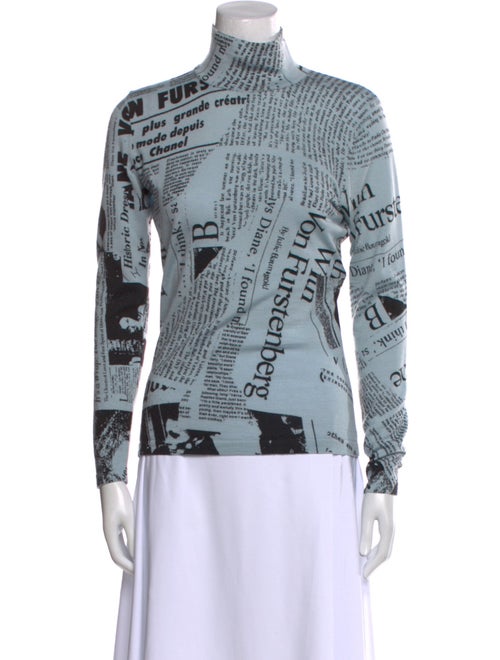 Diane von Furstenberg Merino Wool Printed Sweatshirt