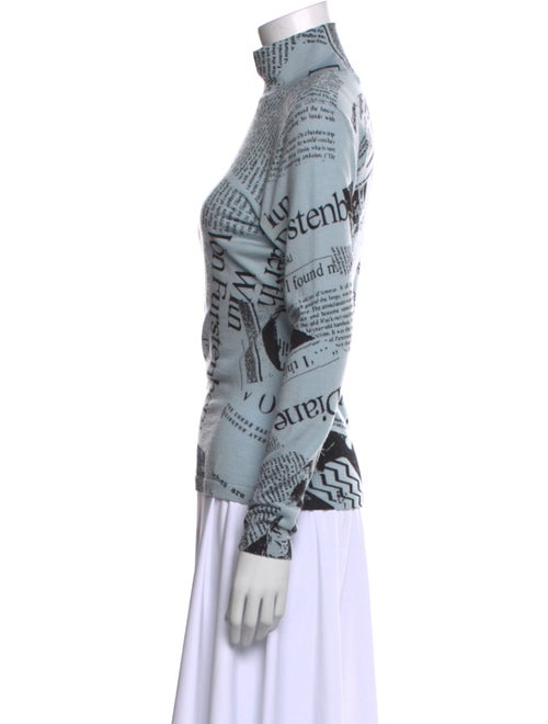 Diane von Furstenberg Merino Wool Printed Sweatshirt