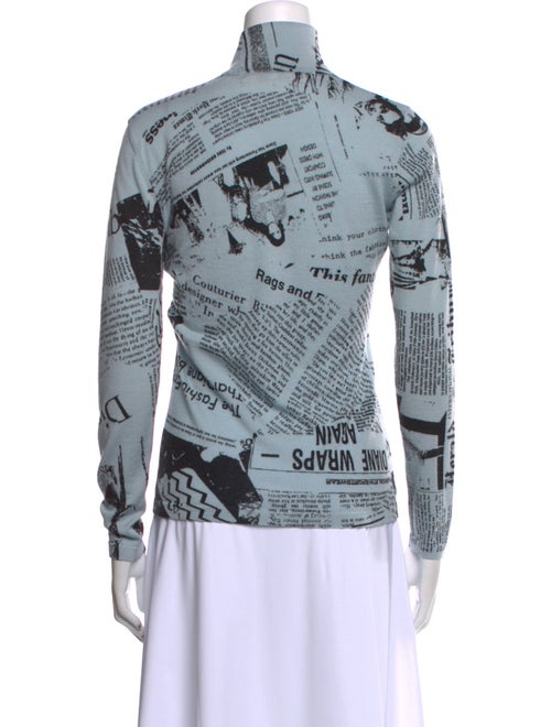 Diane von Furstenberg Merino Wool Printed Sweatshirt
