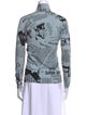 Diane von Furstenberg Merino Wool Printed Sweatshirt