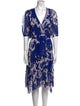 Diane von Furstenberg Floral Print Knee-Length Dress