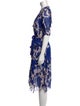 Diane von Furstenberg Floral Print Knee-Length Dress