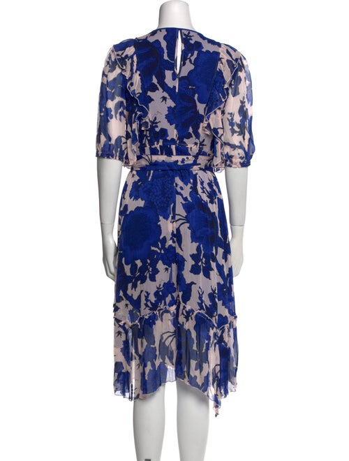 Diane von Furstenberg Floral Print Knee-Length Dress