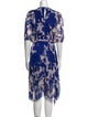 Diane von Furstenberg Floral Print Knee-Length Dress