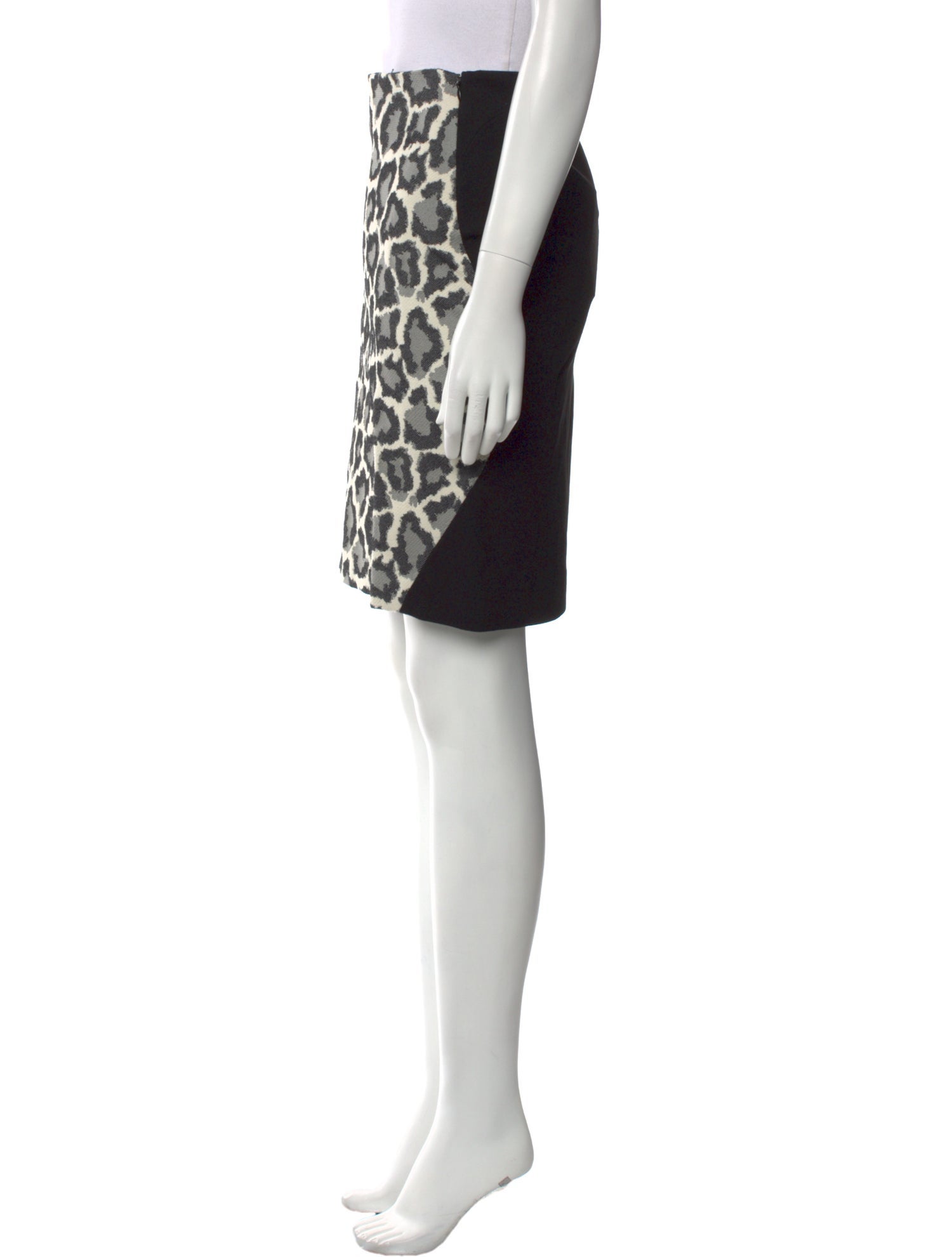 Diane von Furstenberg Animal Print Knee-Length Skirt