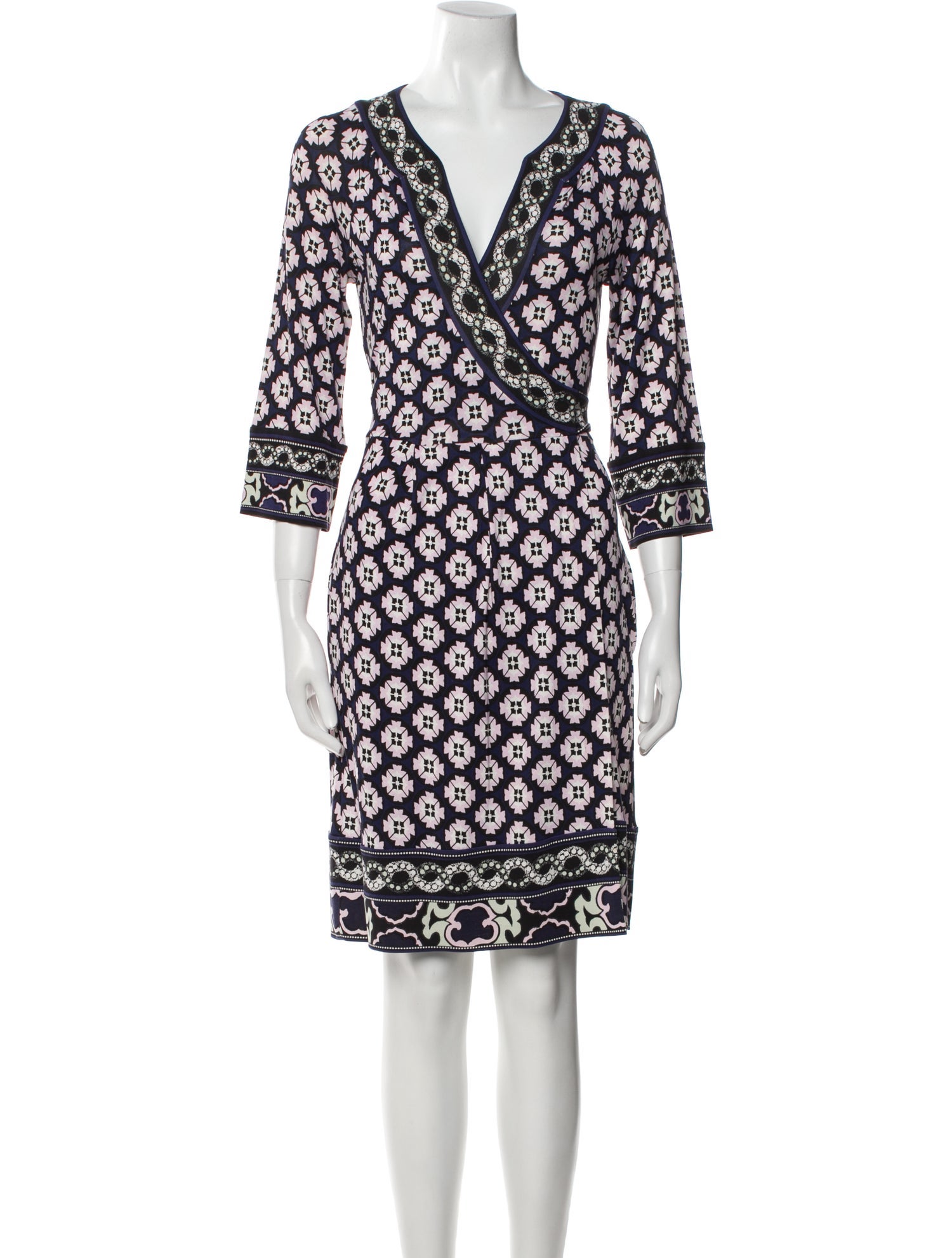 Diane von Furstenberg Silk Knee-Length Dress