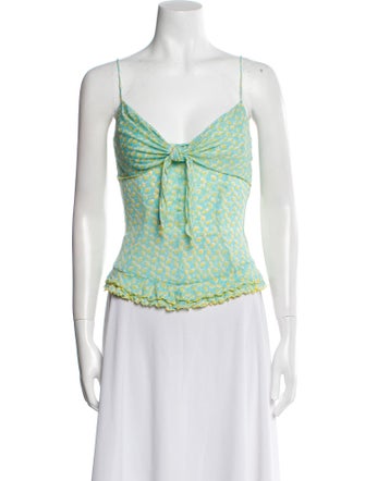 Diane von Furstenberg Silk Printed Top