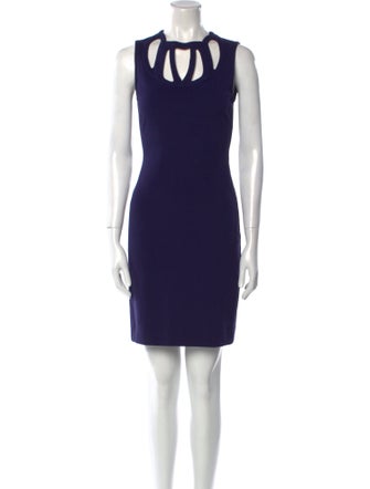 Diane von Furstenberg Crew Neck Mini Dress