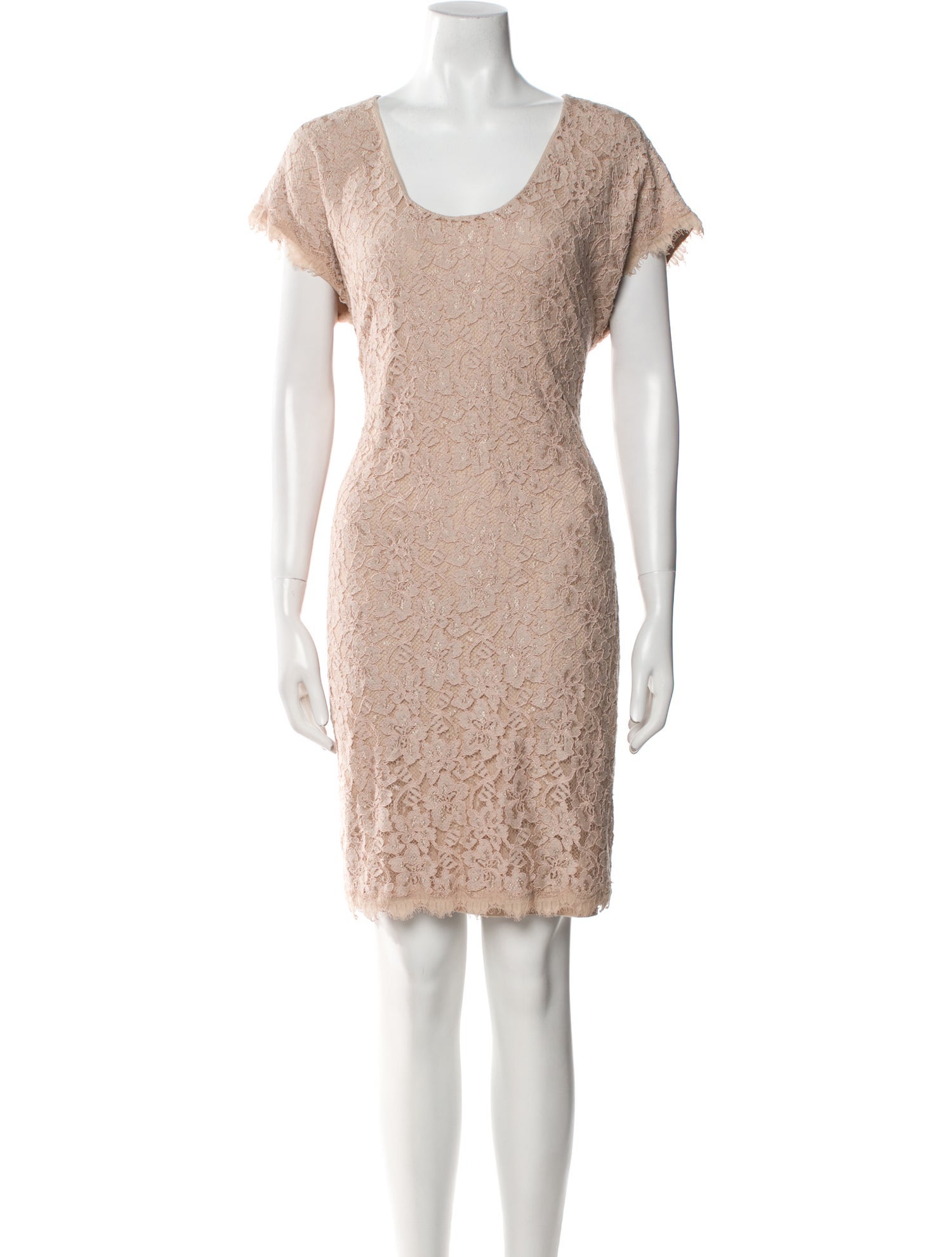 Diane von Furstenberg Scoop Neck Knee-Length Dress