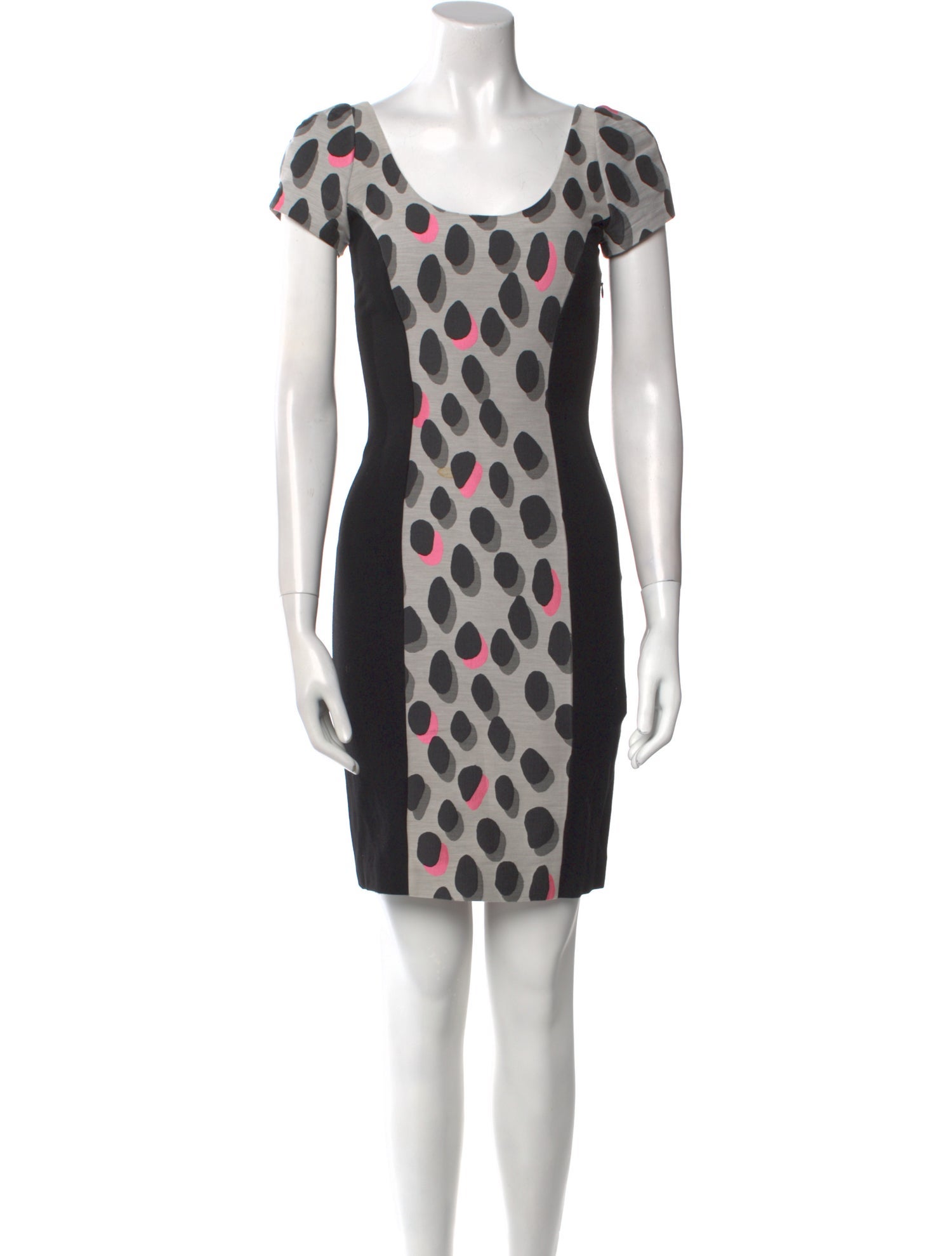 Diane von Furstenberg Polka Dot Print Mini Dress