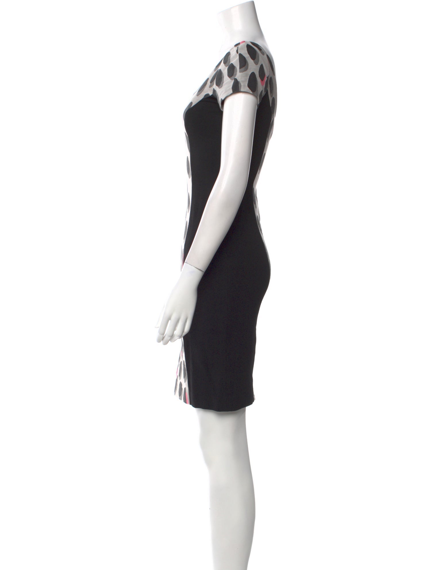 Diane von Furstenberg Polka Dot Print Mini Dress