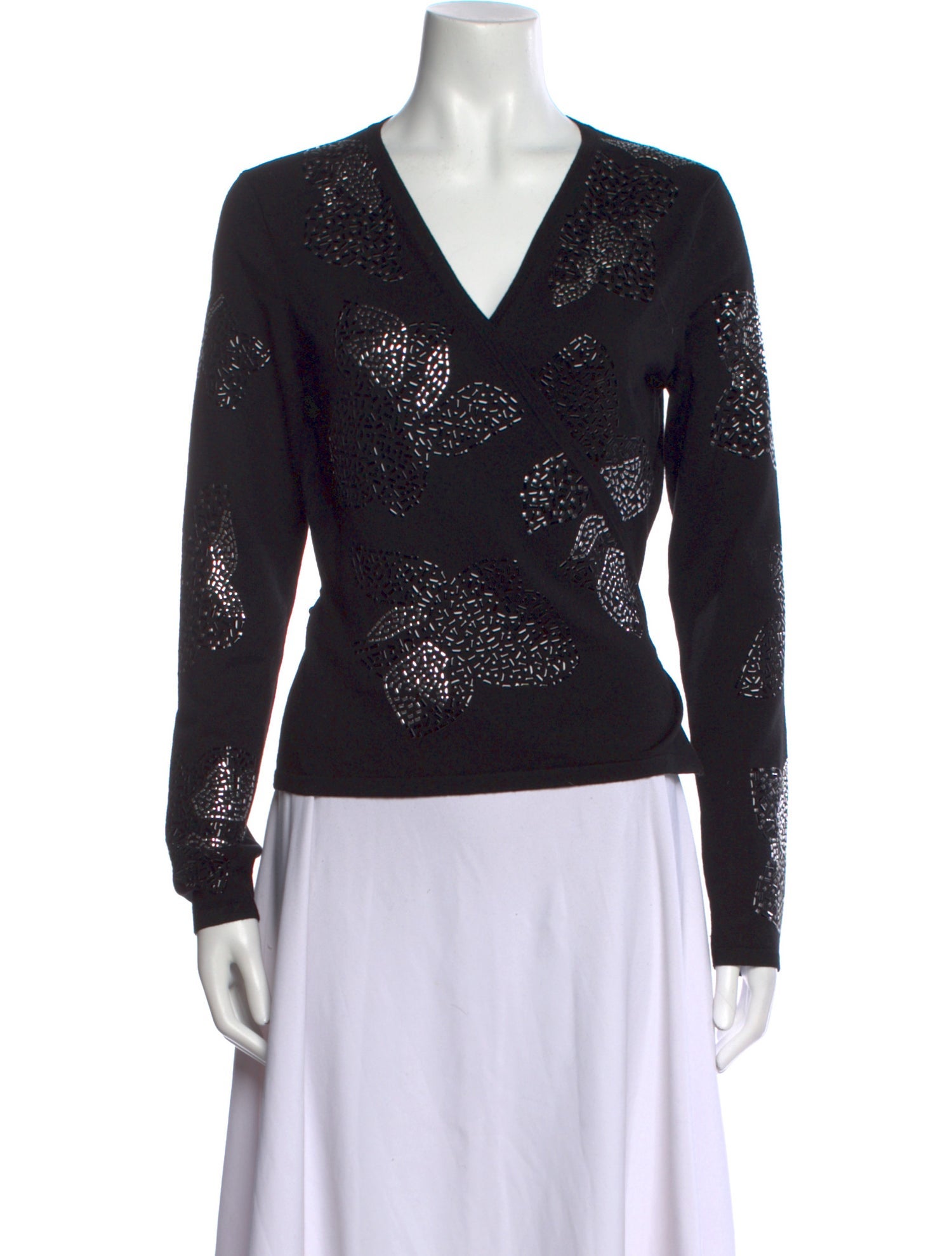 Diane von Furstenberg Merino Wool V-Neck Sweater