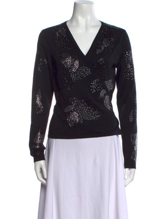 Diane von Furstenberg Merino Wool V-Neck Sweater