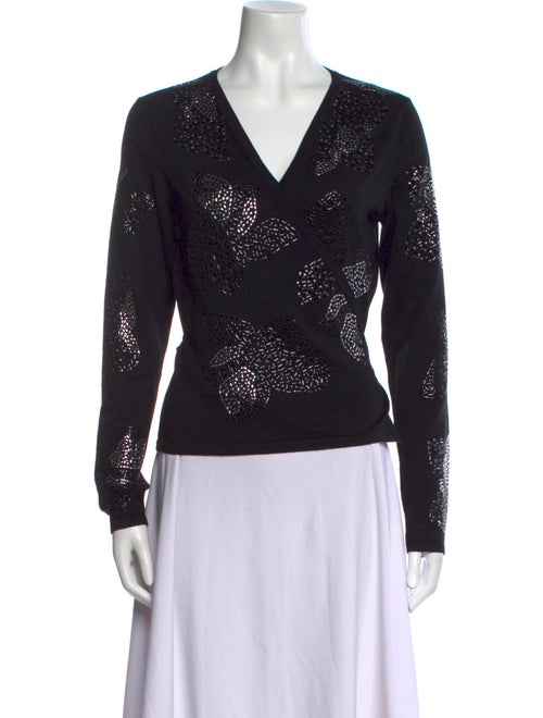 Diane von Furstenberg Merino Wool V-Neck Sweater