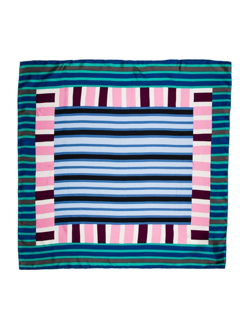 Diane von Furstenberg Silk Striped Scarf