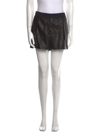 Diane von Furstenberg Leather Mini Shorts